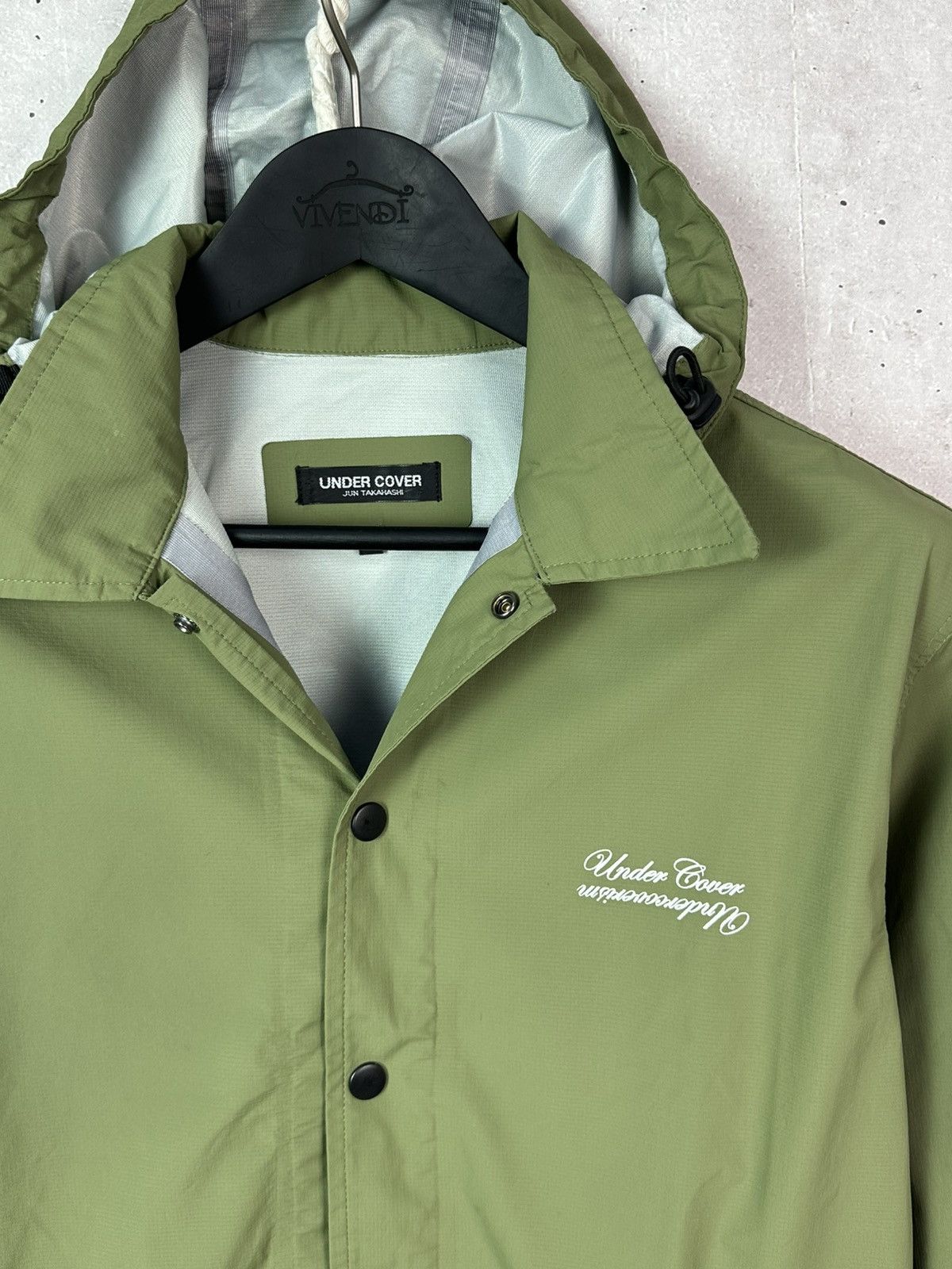 Undercover Undercover Jun Takahashi Green Coach Hooded Nylon Jacket Size US L / EU 52-54 / 3 - 3 Thumbnail