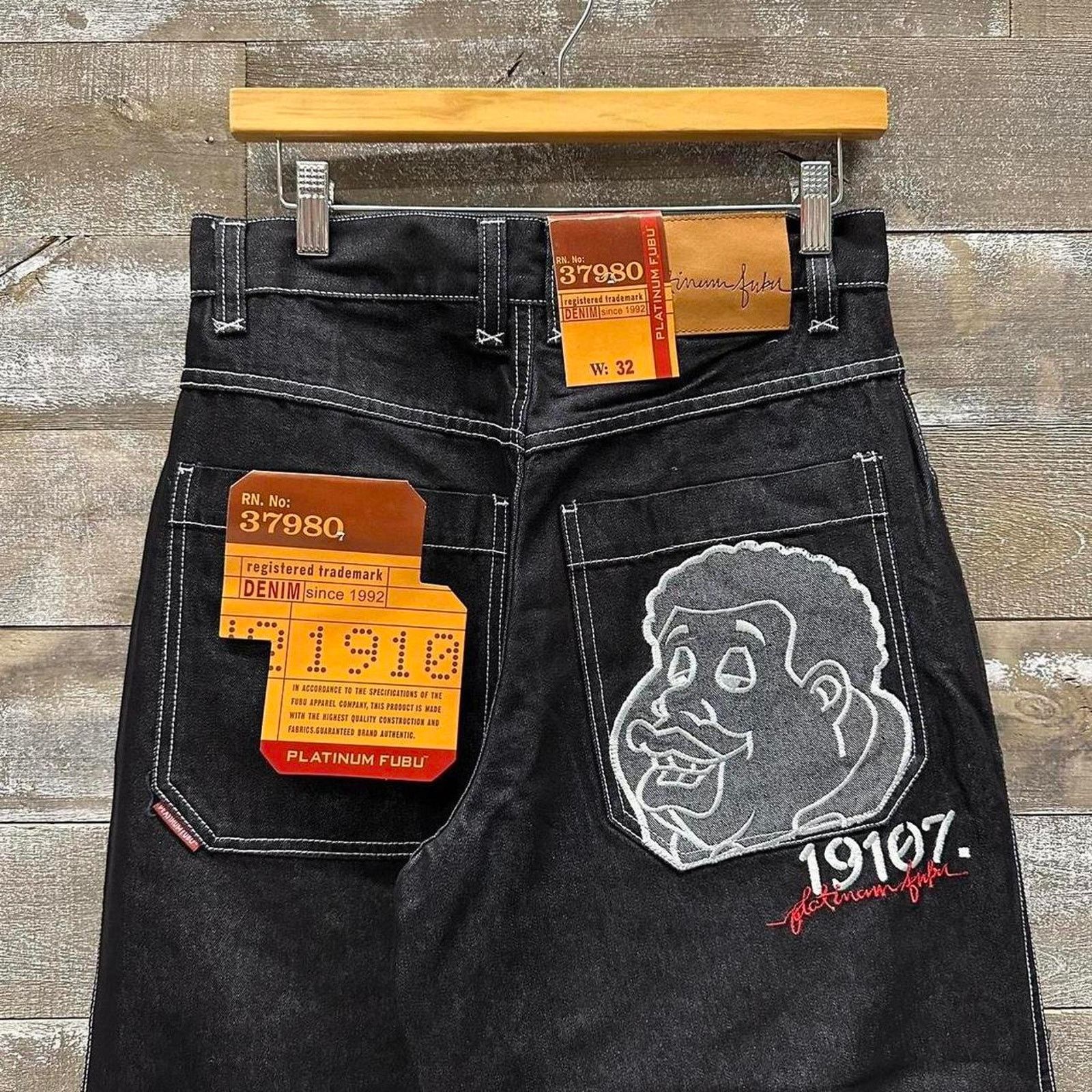 Fubu Vintage Platinum FUBU Y2k Fat Albert Skater Jeans Mens