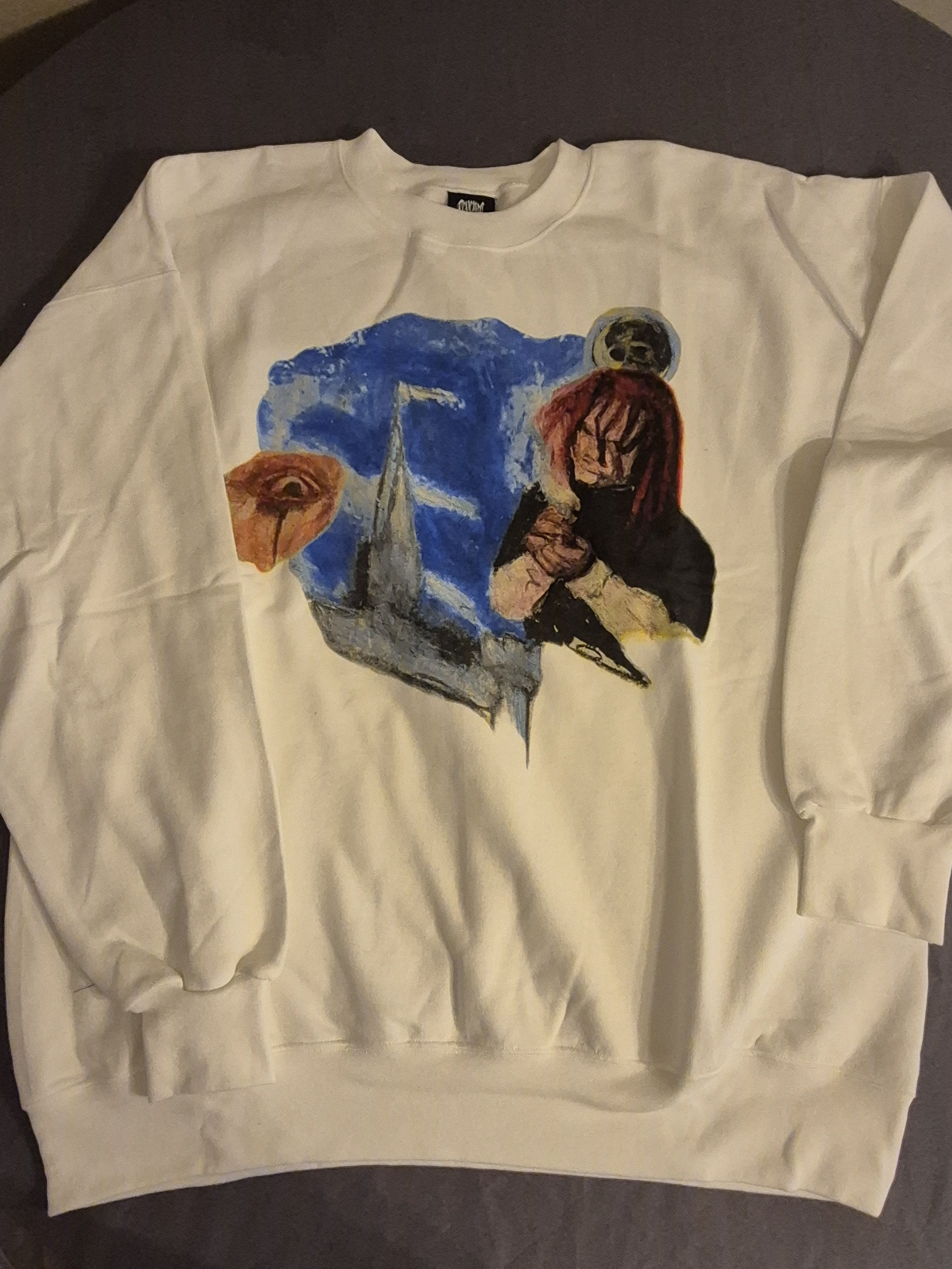 Revenge Revenge White Crewneck Size XL Size US XL / EU 56 / 4 - 1 Thumbnail