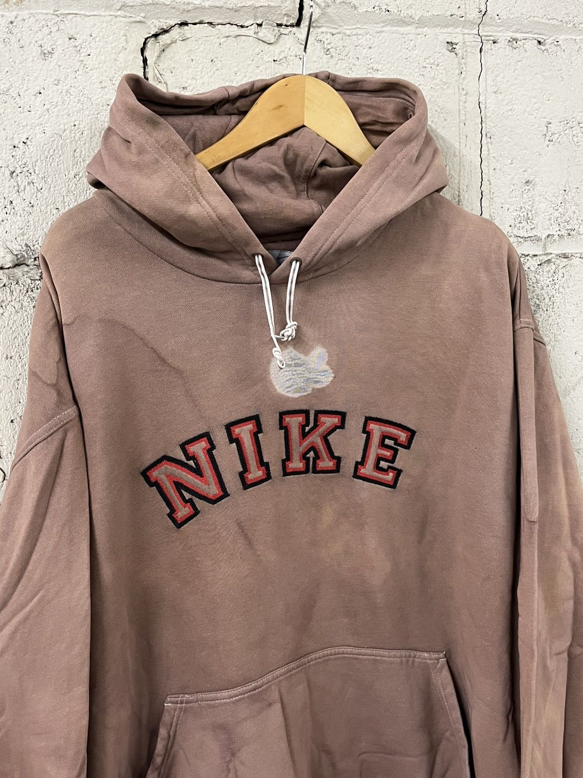 Nike Sun faded thrashed vintage Nike spell out hoodie rare hype Size US XXL / EU 58 / 5 - 5 Thumbnail