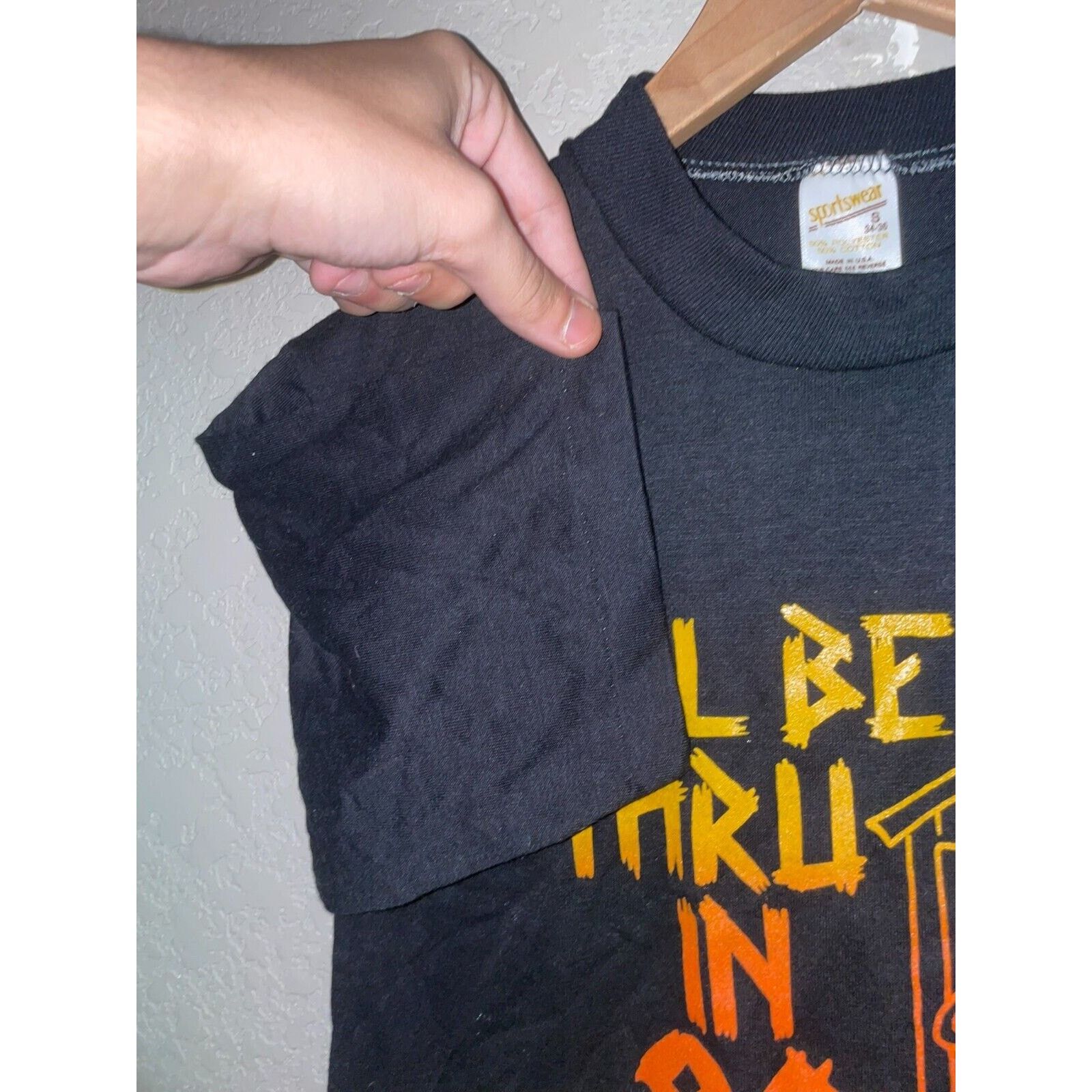 Other Vintage Graduation Shirt Sportswear Photos Black Tee 80s S Size US S / EU 44-46 / 1 - 5 Thumbnail