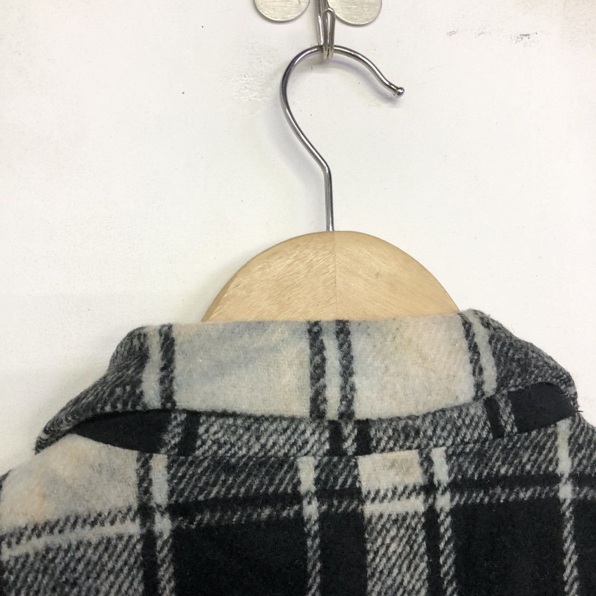 Japanese Brand LOVETOXIC Black Tartan Long Trench Coat Jacket Size US M / EU 48-50 / 2 - 18 Thumbnail