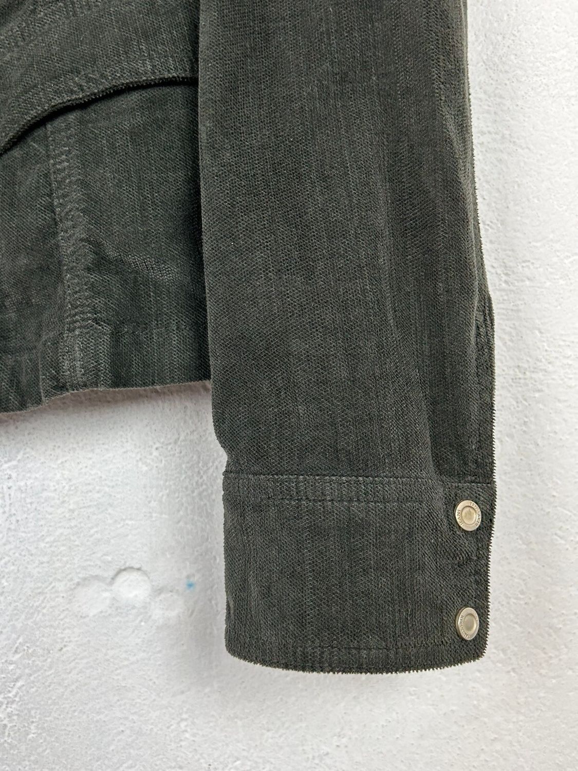 Trussardi Trussardi Jeans Soft Velour Denim Style Button-Up Jacket Size M / US 6-8 / IT 42-44 - 4 Thumbnail