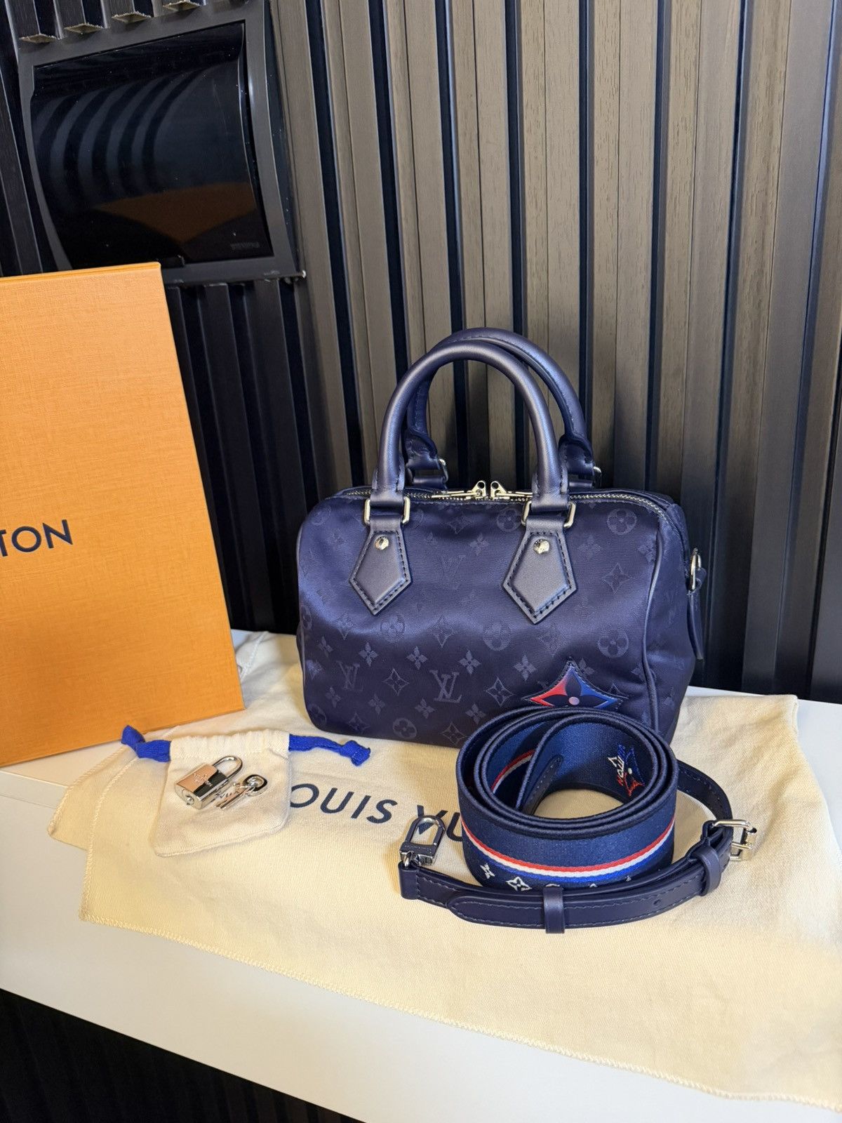 Louis Vuitton louis vuitton woman bag speedy bandolier 20 blu navy M23445 Size ONE SIZE - 2 Thumbnail