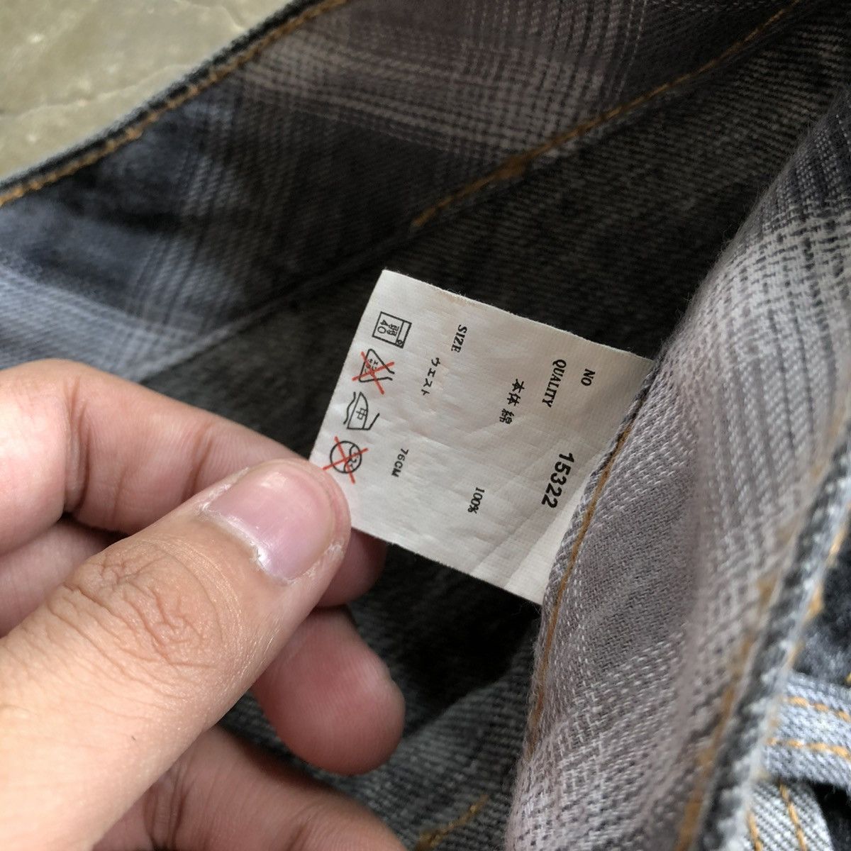 14th Addiction 2000s Nylaus Double Waist Denim Jeans Pant Faded Y2k Size US 28 / EU 44 - 13 Thumbnail