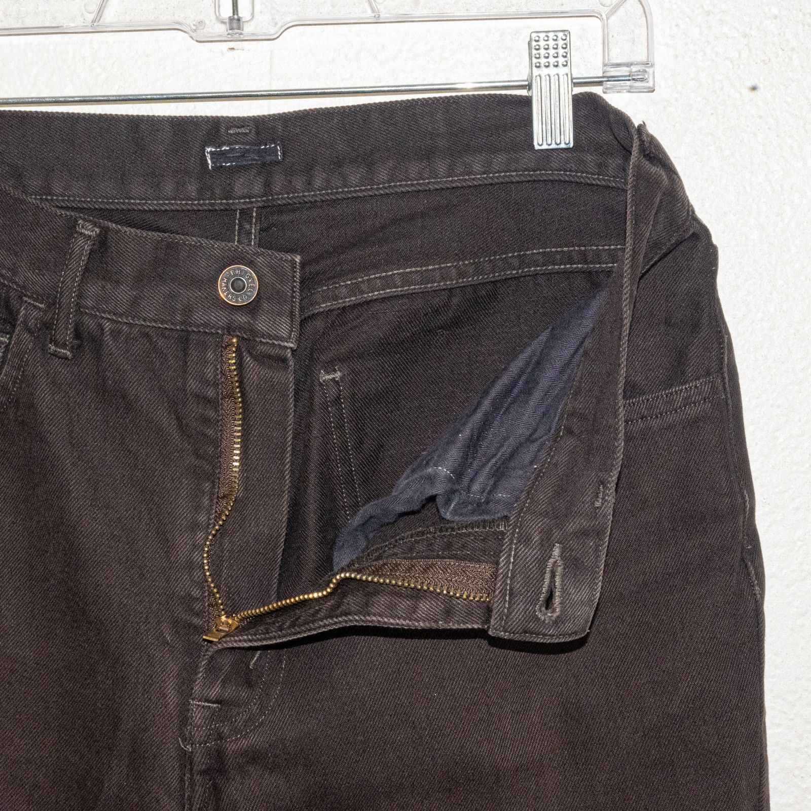 PHIGVEL MAKERS & Co. Phigvel Makers & Co Raw Crop Denim Jeans brown size 1 Size US 30 / EU 46 - 12 Thumbnail