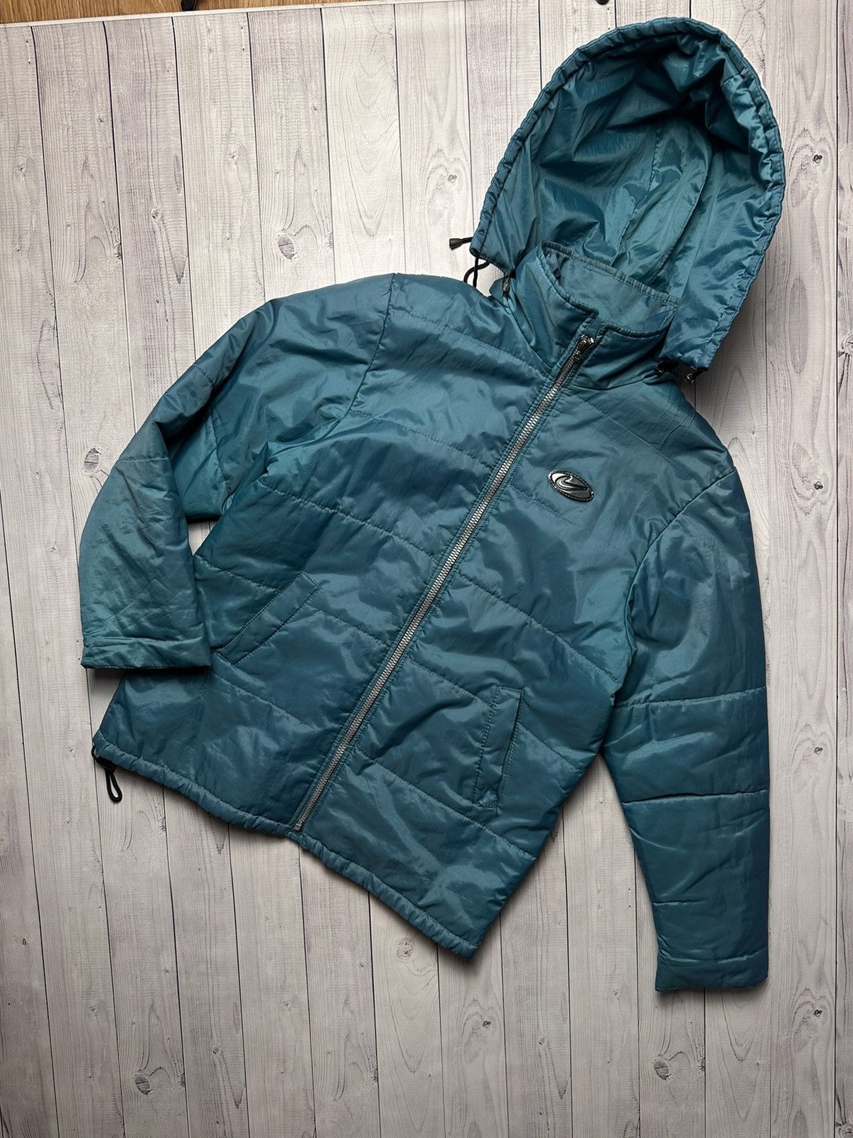 Nike × Vintage Vintage Nike jacket size S logo parka green Size US S / EU 44-46 / 1 - 1 Thumbnail