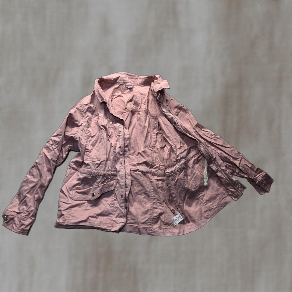 Vintage Time & Tru Jacket Women Adult 3XL Pink Button Zip Pockets 3XL Womens Casual Basic Jacket Size XXL / US 16-18 / IT 52-54 - 1 Thumbnail