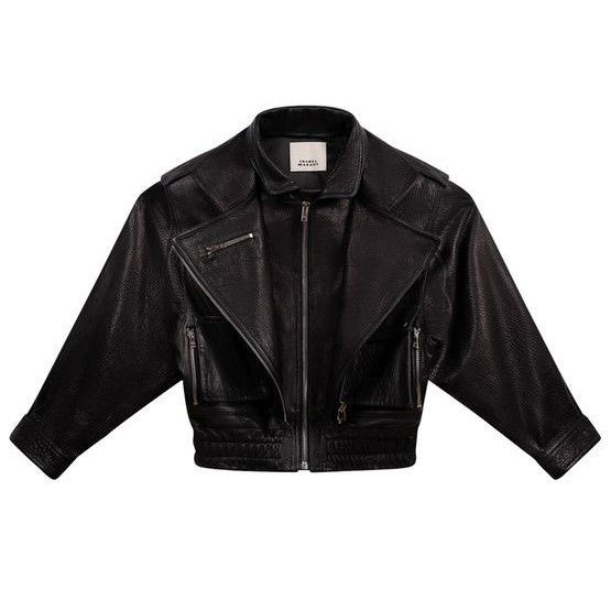 Isabel Marant ISABEL MARANT Aneli Black Leather Jacket New & Authentic (Wo Size XS / US 0-2 / IT 36-38 - 1 Preview