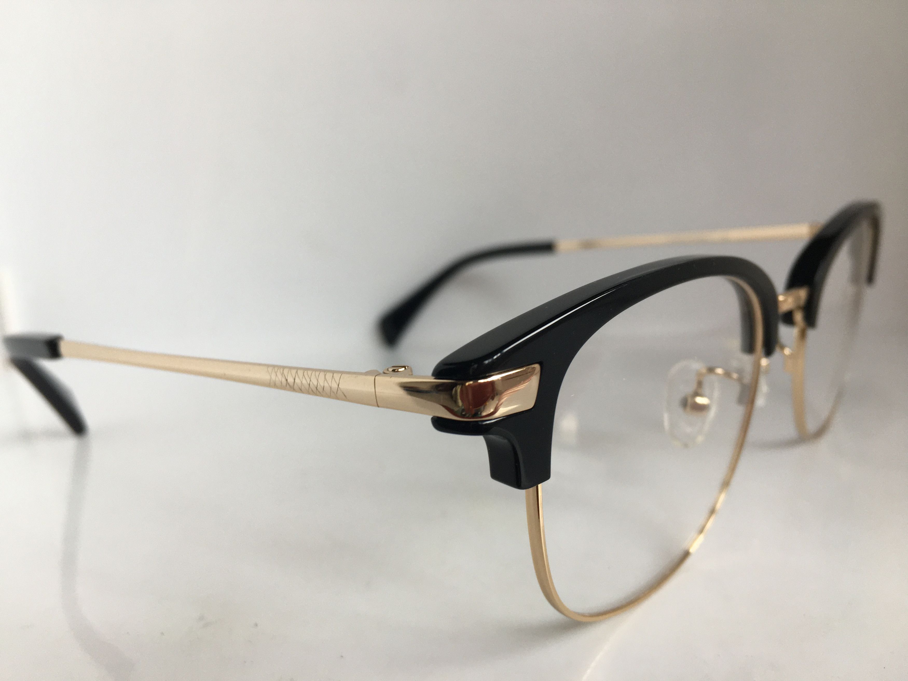 Other Eyebuydirect Malcolm X Black Gold Eyeglasses Frame Size ONE SIZE - 2 Thumbnail