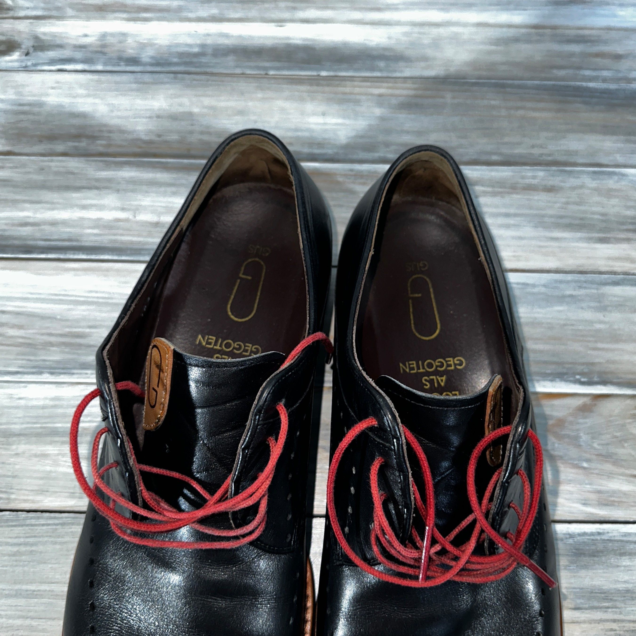 Leather GLJS Loopt Als Gegoten Leather Shoes Luxury Brand Italy Size US 9.5 / EU 42-43 - 9 Thumbnail