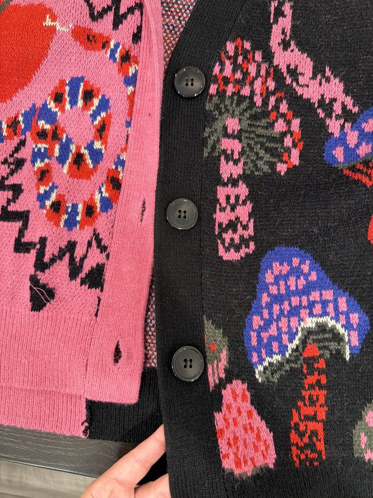 Farm Rio Farm Rio Mixed Snake Mushroom Cardigan Size L / US 10 / IT 46 - 5 Thumbnail