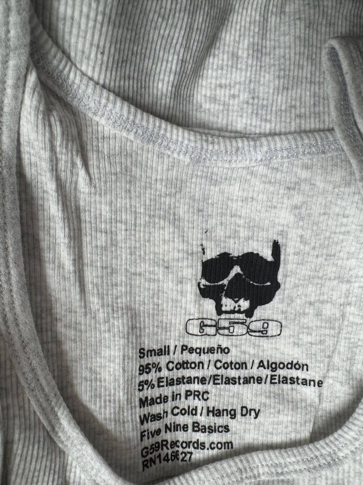 G59 Records suicideboys GREYFIVENINE LOGO RIBBED TANK grey $uicideboy$ Size US S / EU 44-46 / 1 - 6 Thumbnail