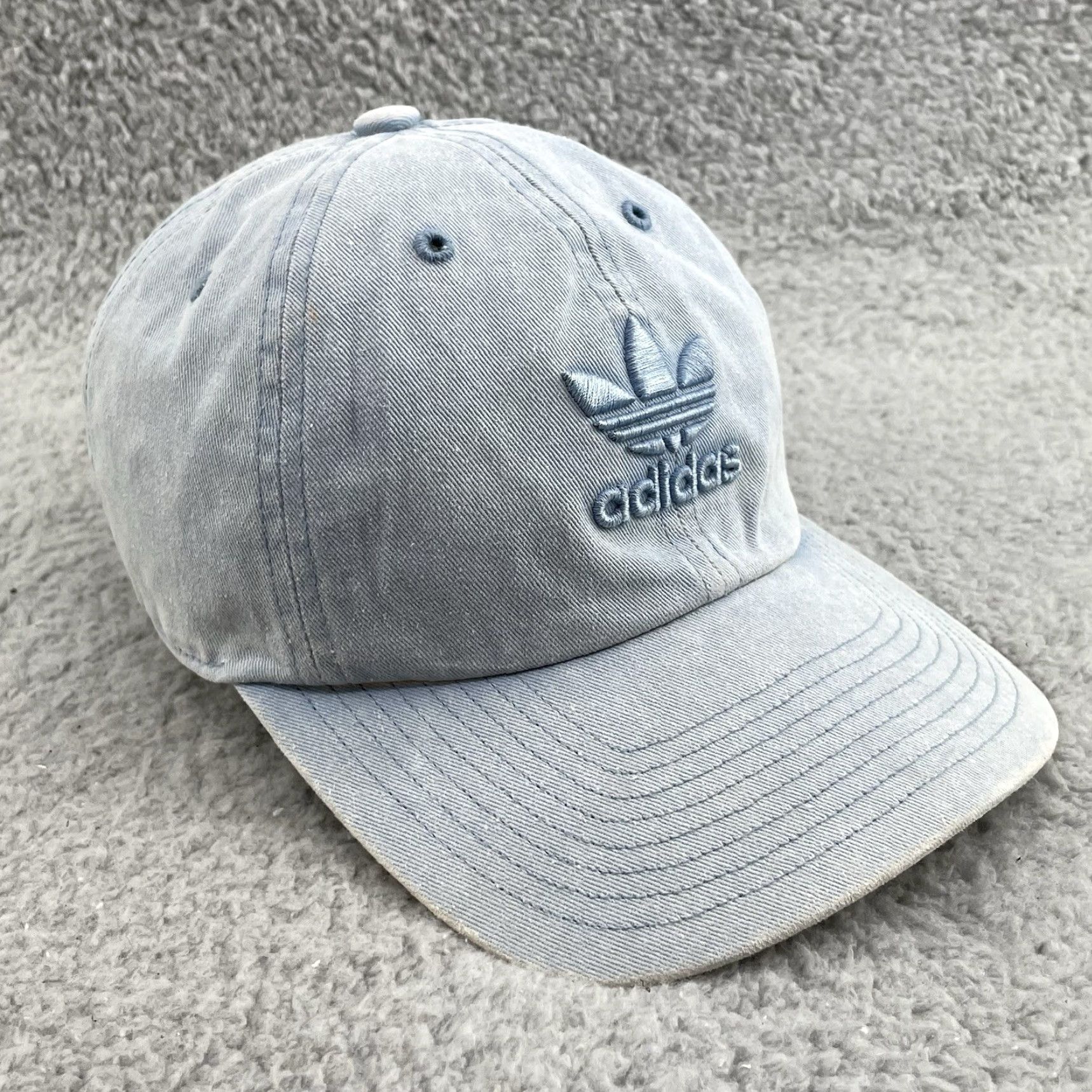 Adidas Adidas Hat Cap Unisex Denim Strapback Running Tennis 90s DAD Sportswear Academia Shirt Size ONE SIZE - 3 Thumbnail