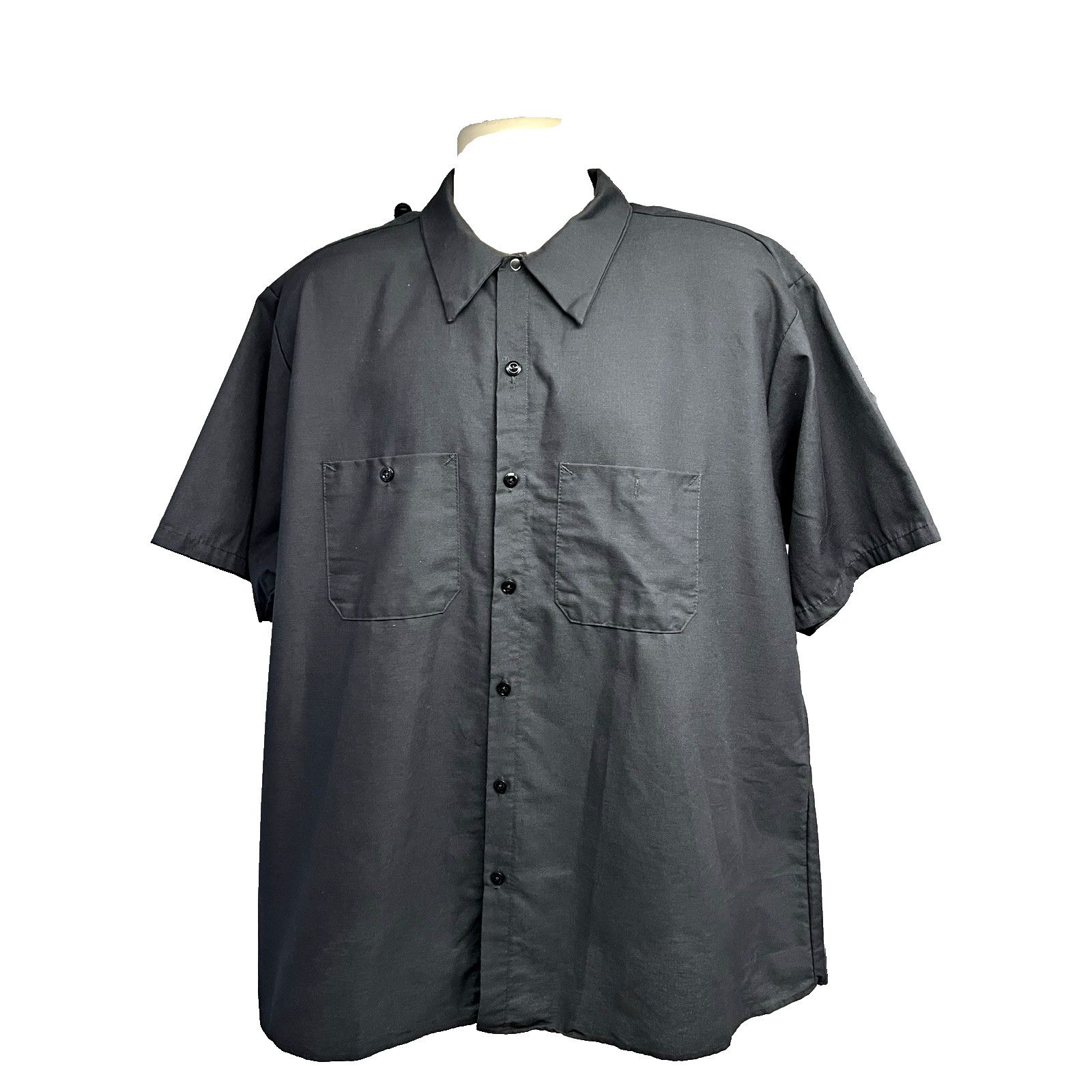 Other Red Kap Gray Graphic Mechanic Button Up Shirt 2XL Pockets Size US XXL / EU 58 / 5 - 2 Thumbnail