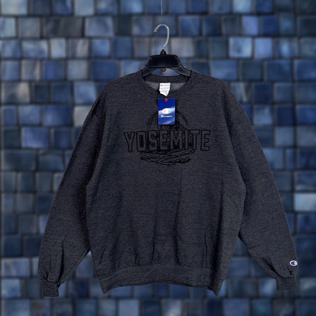 Champion Champion Yosemite Graphic Sweatshirt Mens Large Gray Crewneck Fleece Pullover Size US L / EU 52-54 / 3 - 1 Thumbnail