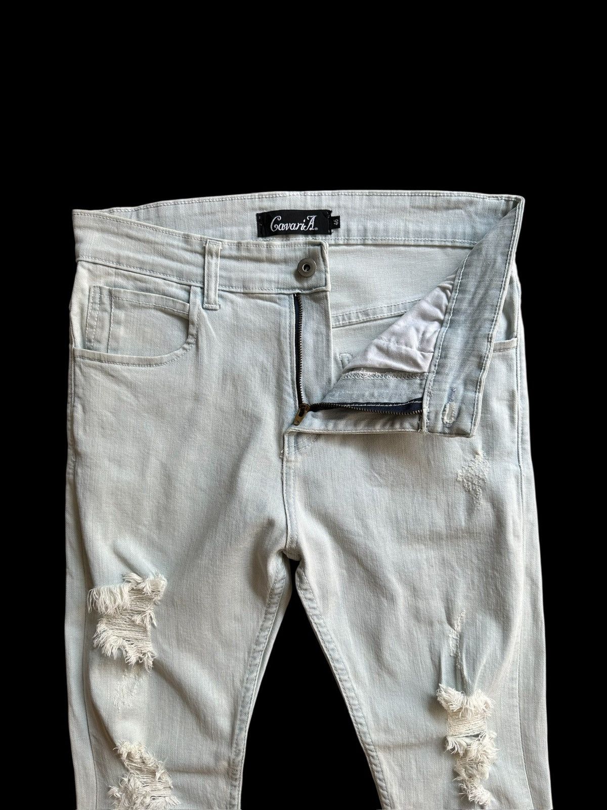 CIVARIZE 🔥Jrock / Vkei🔥 - CavariA washed blue distressed denim Size US 30 / EU 46 - 6 Thumbnail