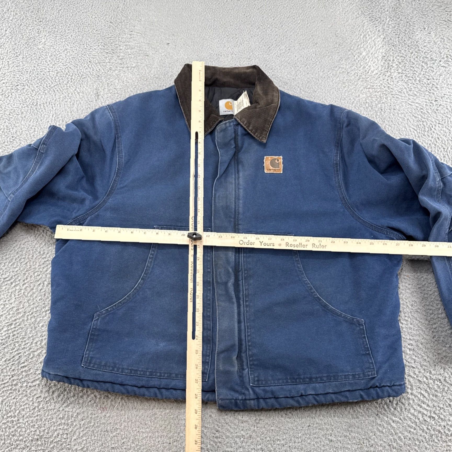 Carhartt VINTAGE Carhartt Jacket Mens 2XL Quilt Lined Canvas Blue USA Made J22 BLU RARE Size US XXL / EU 58 / 5 - 5 Thumbnail