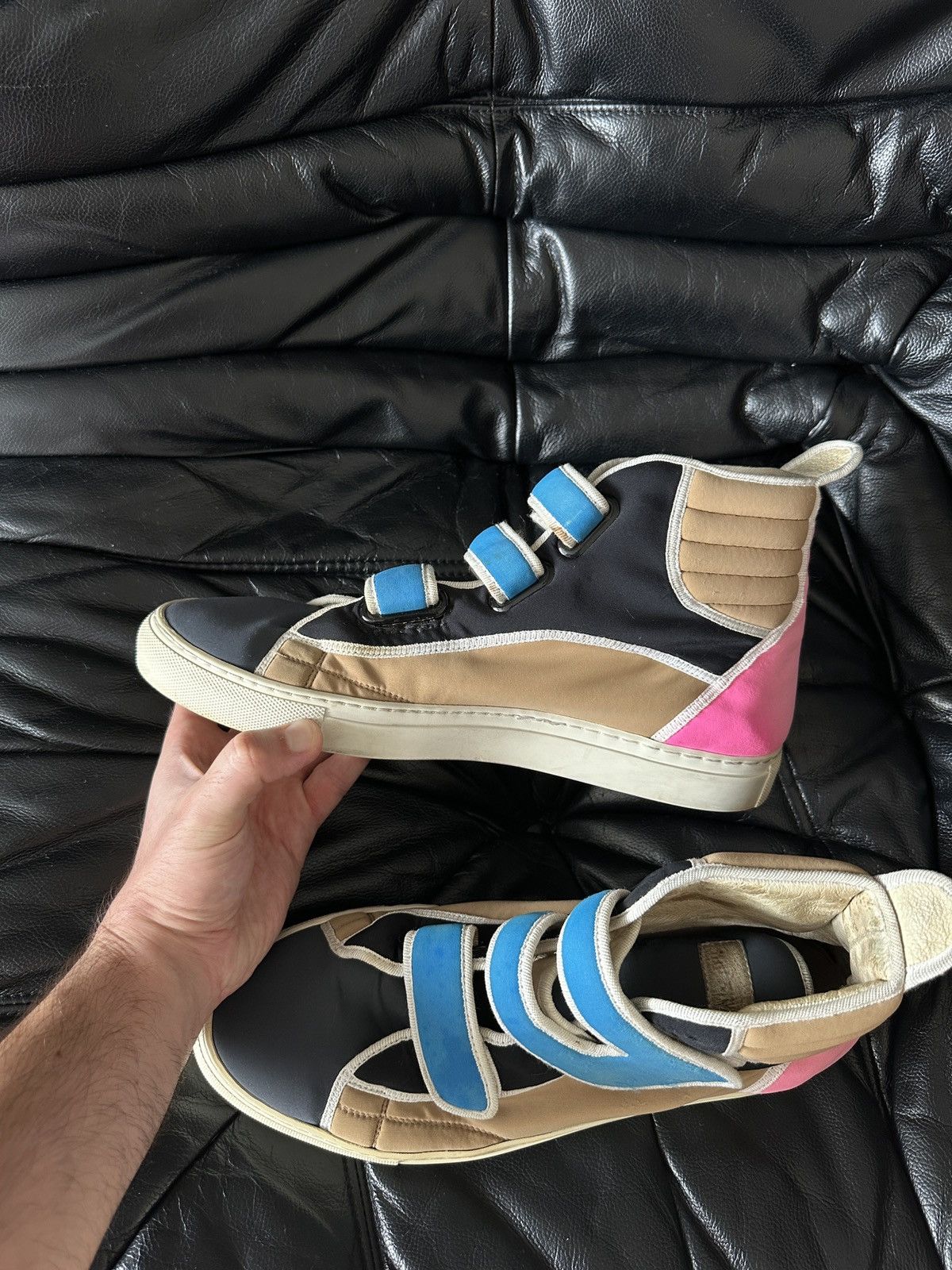 Raf Simons Rare 2009 Neoprene High Top Velcro Sneakers Size US 10 / EU 43 - 7 Thumbnail