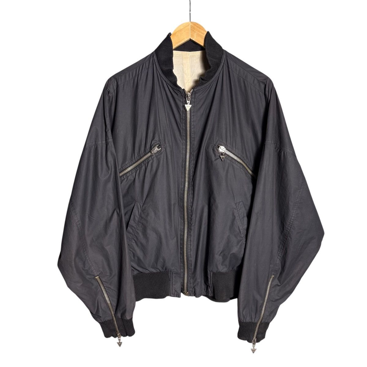 Versace Gianni Versace Versus Black Biker Bomber Zipper Jacket Size US L / EU 52-54 / 3 - 1 Thumbnail