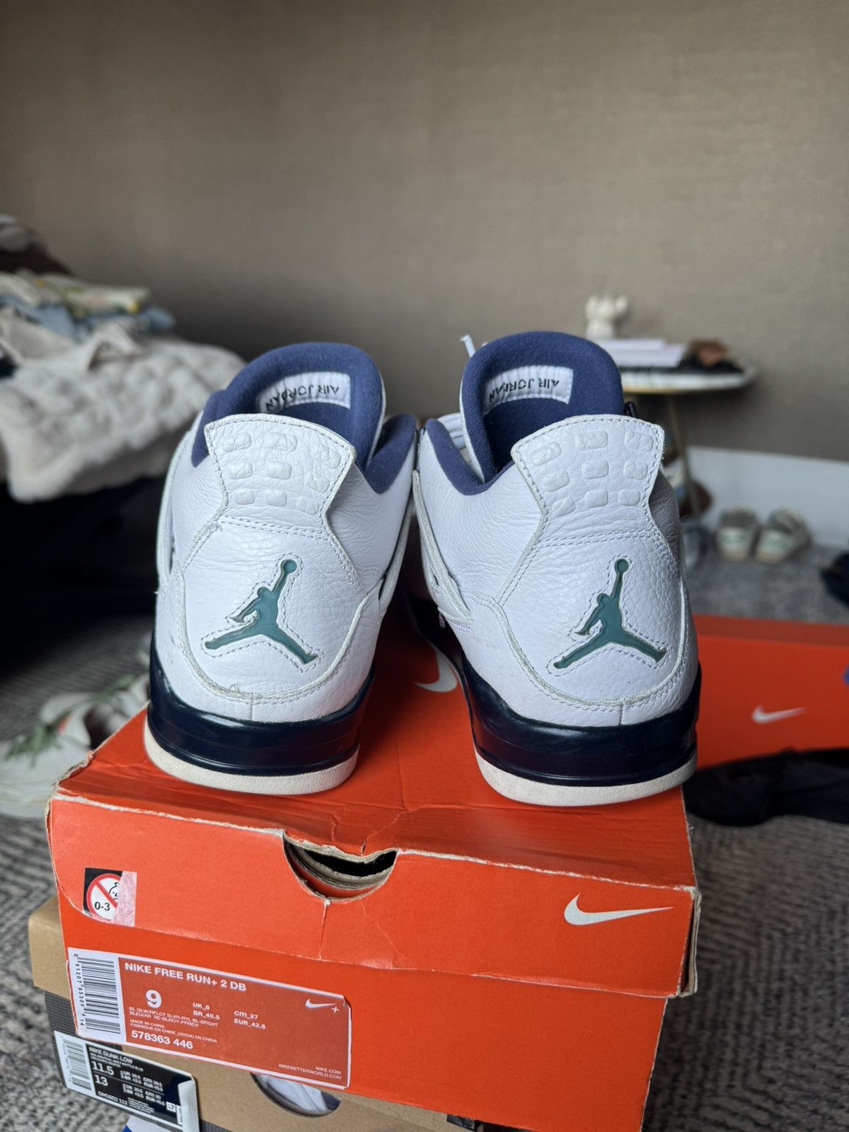 Jordan Brand Jordan 4 Columbia size 12 Size US 12 / EU 45 - 2 Thumbnail