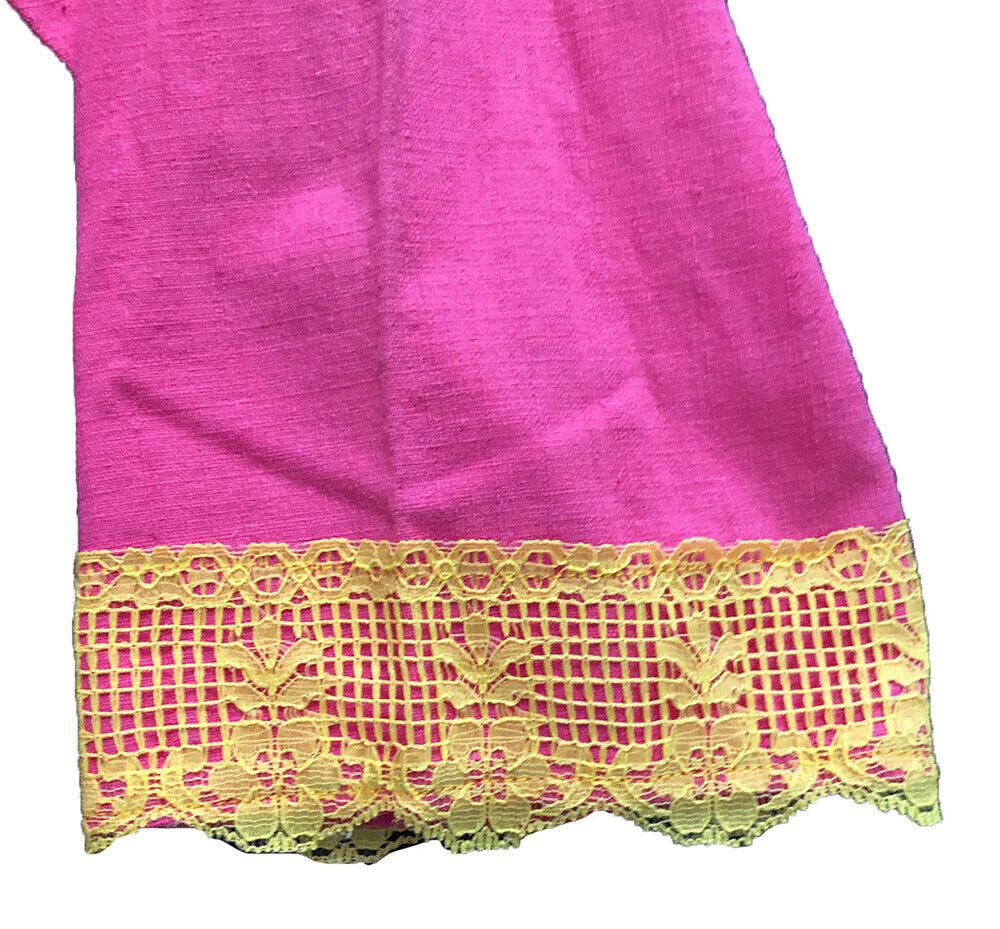 Designer Used Pink Hand Made Embroidered Dress XL Size XL / US 12-14 / IT 48-50 - 5 Thumbnail