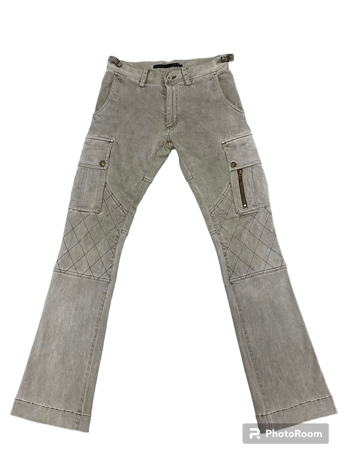 Tete Homme 🔥 Very Rare Vintage Tete Homme Issey Miyake Biker Cargo Pant Size US 28 / EU 44 - 1 Thumbnail