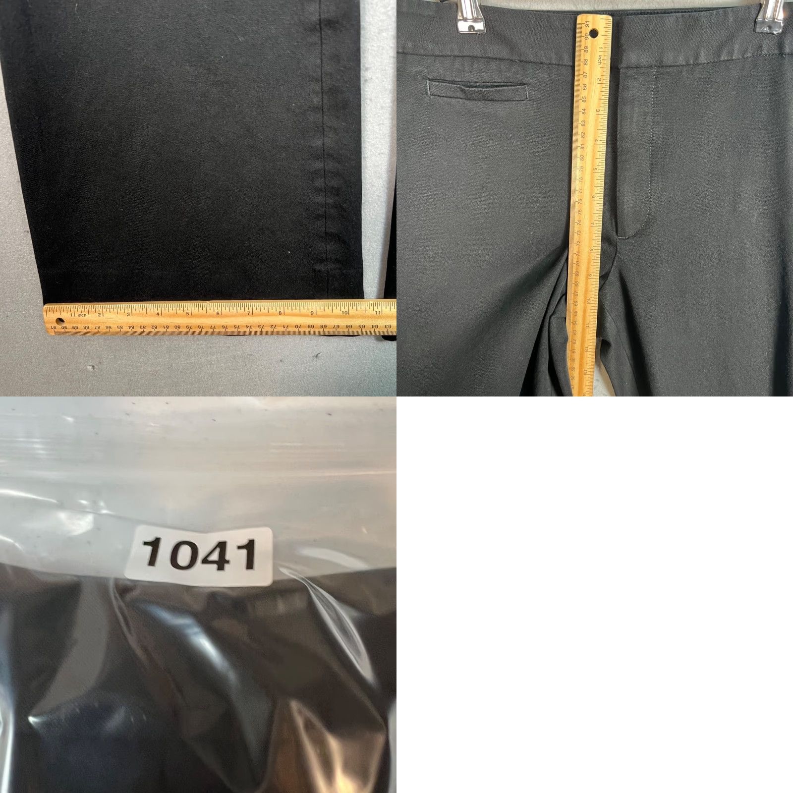 Banana Republic Banana Republic Pants Womens 8 Black Flare Leg Cotton Blend Dress Pants Size 30" / US 8 / IT 44 - 8 Thumbnail