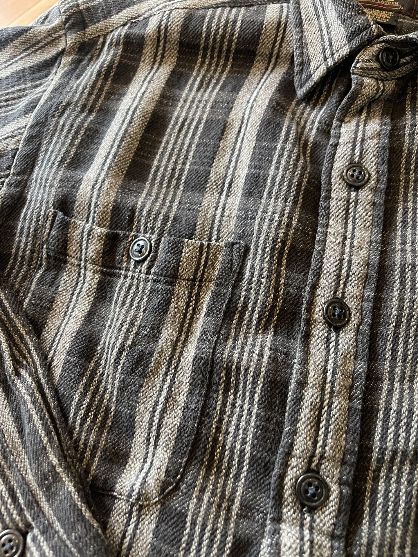 RRL Ralph Lauren RRL Depp Style Striped Shirt Size US M / EU 48-50 / 2 - 4 Thumbnail