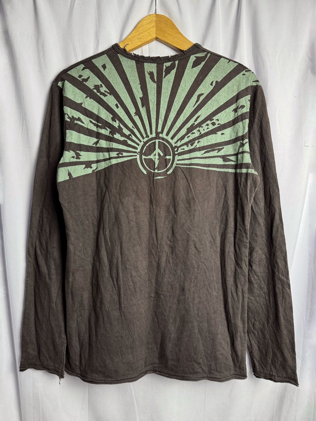 Japanese Brand Distressed Diesel Arabic Long Sleeve SS2005 Size US M / EU 48-50 / 2 - 2 Thumbnail