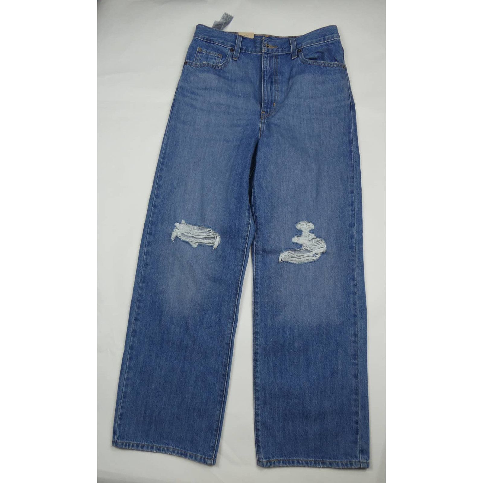 Levi's Levi's high waisted straight jeans, light wash destroyed, 30 Size 30" / US 8 / IT 44 - 1 Thumbnail