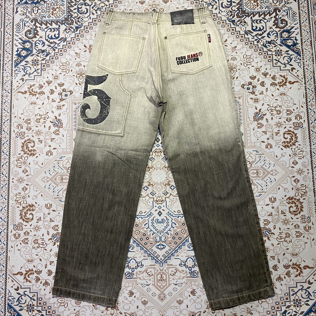 Fubu × Vintage 2000S Y2K FUBU GRADIENT DYED JEANS PANTS Size US 34 / EU 50 - 1 Thumbnail