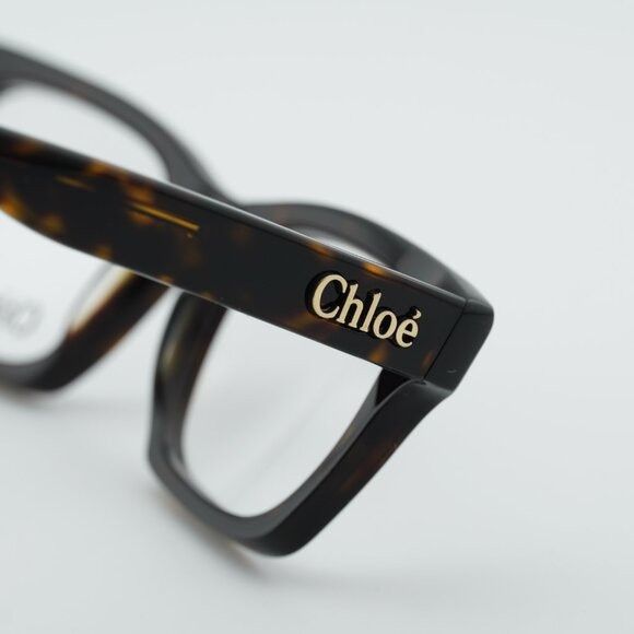 Chloe Chloe CH0242O 002 Eyeglasses Havana 51mm Rectangle Frame Size ONE SIZE - 6 Thumbnail