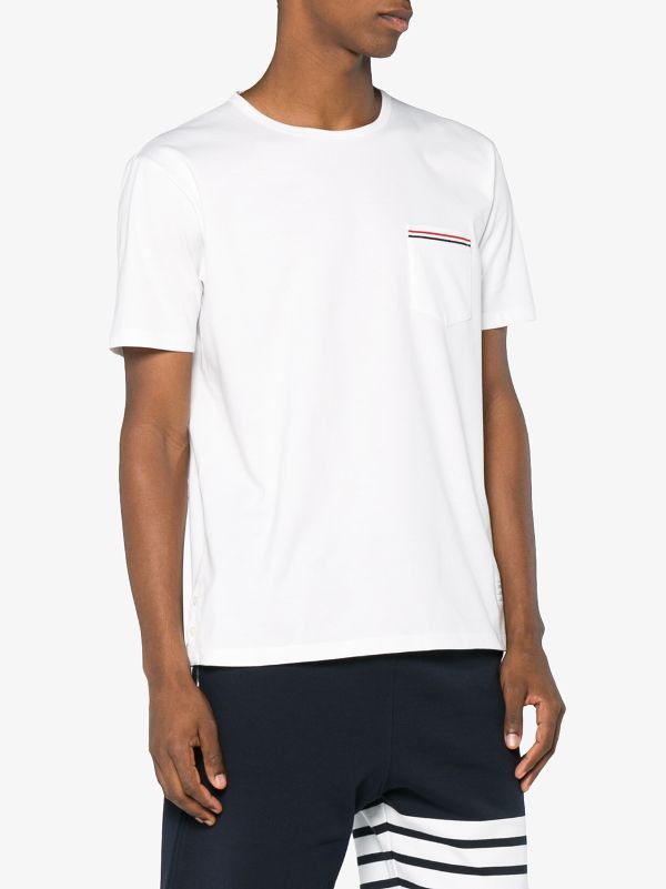Thom Browne o1s22i1n1124 Crewneck T-Shirt in White Size US M / EU 48-50 / 2 - 3 Thumbnail