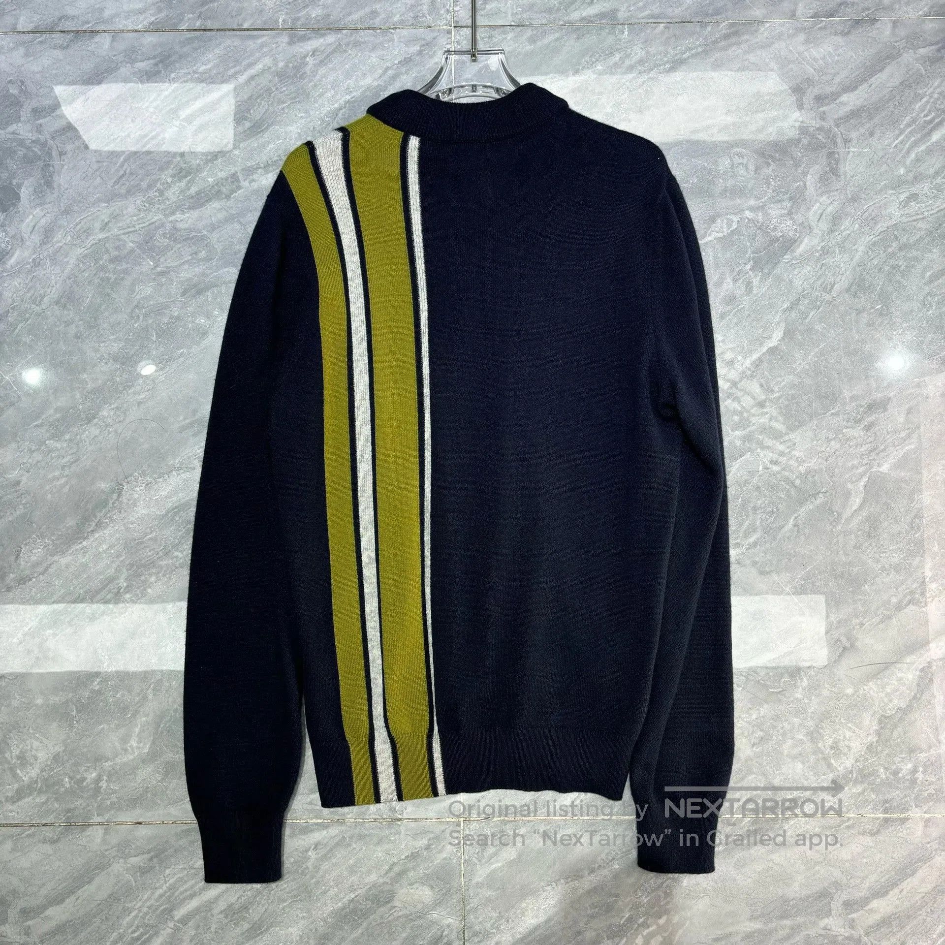 Hermes Hermès Cashmere Striped Crew Neck Sweater. Size US S / EU 44-46 / 1 - 2 Thumbnail