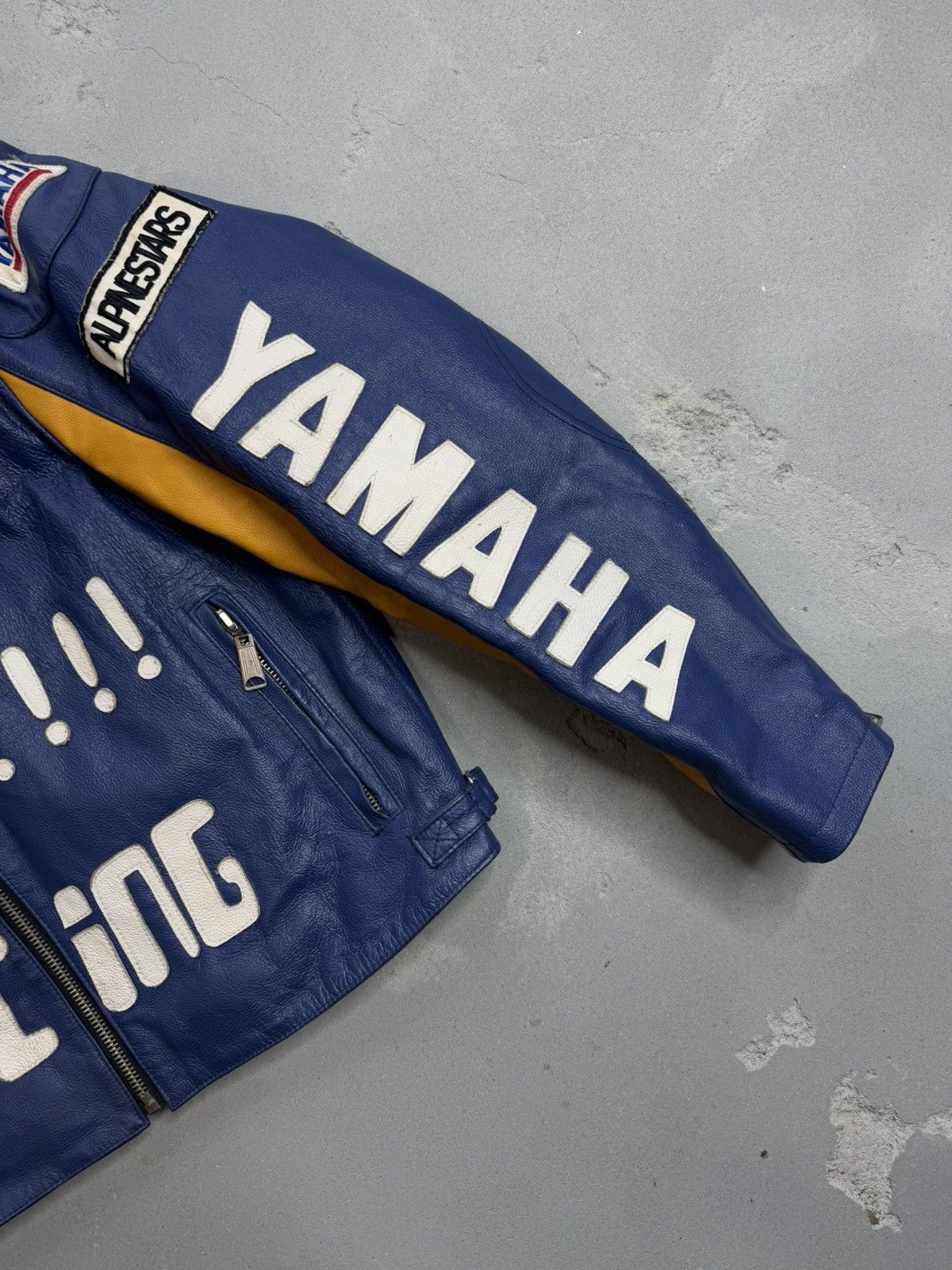 Other VINTAGE RACING LEATHER JACKET V/46 VALENTINO ROSSI STYLE Size US XXL / EU 58 / 5 - 8 Thumbnail