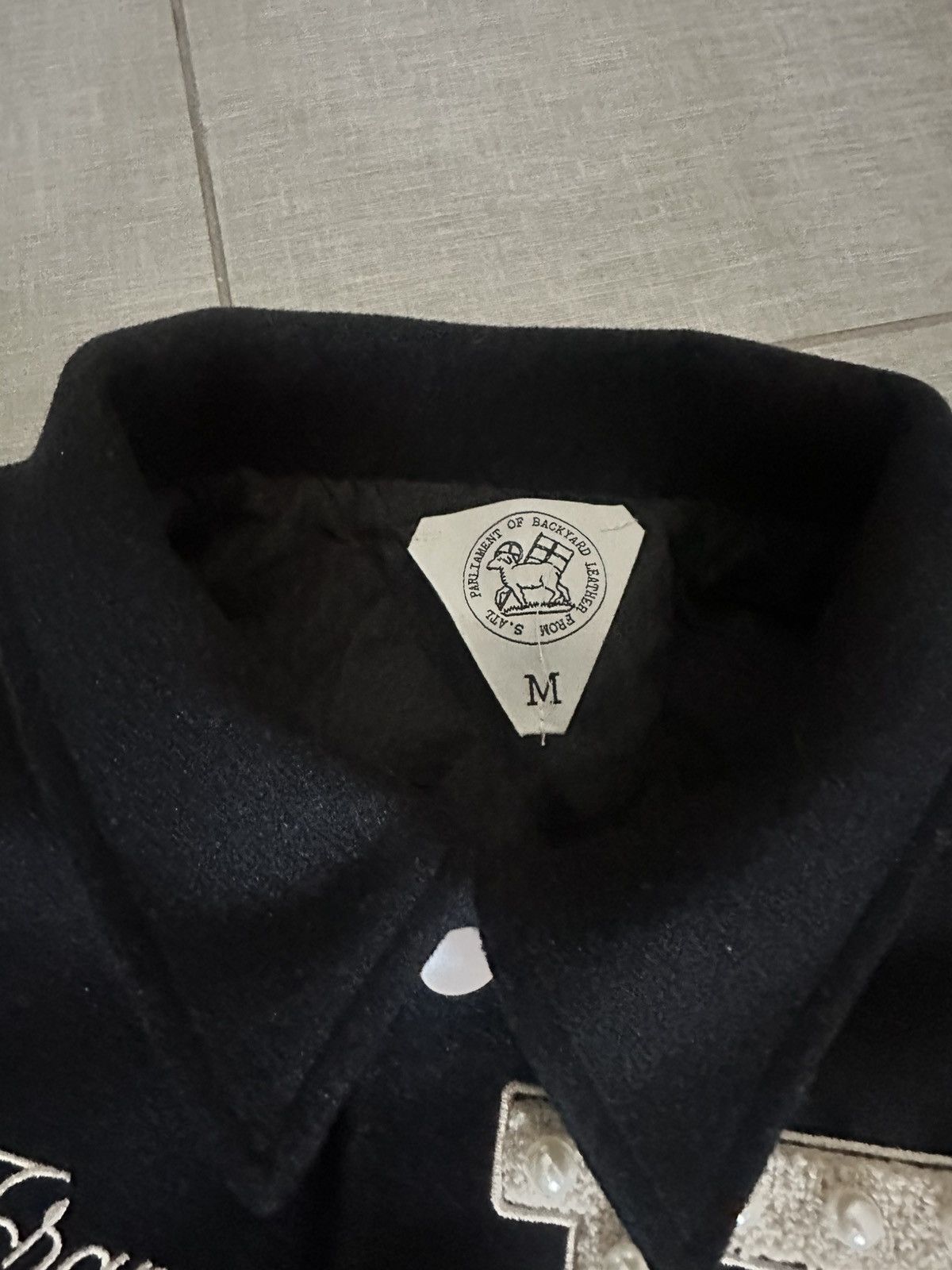 Other BACKYARD SS PEARL LEATHER VARSITY JACKET Size US M / EU 48-50 / 2 - 5 Thumbnail