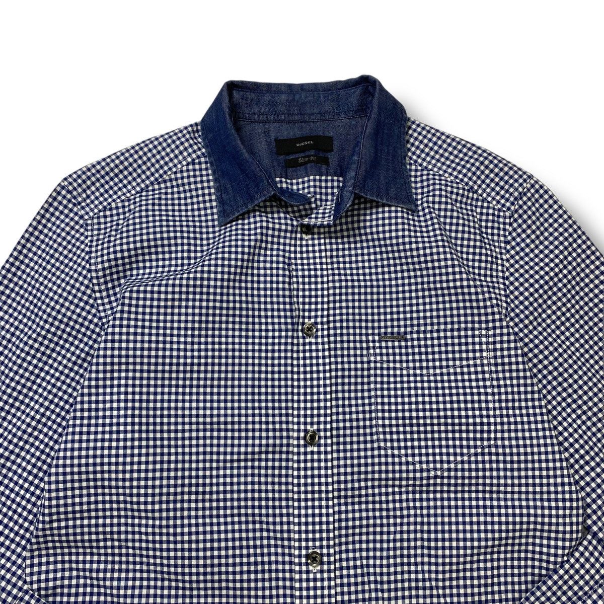 Diesel Diesel slimfit checkered long sleeve button shirt Size US M / EU 48-50 / 2 - 3 Thumbnail