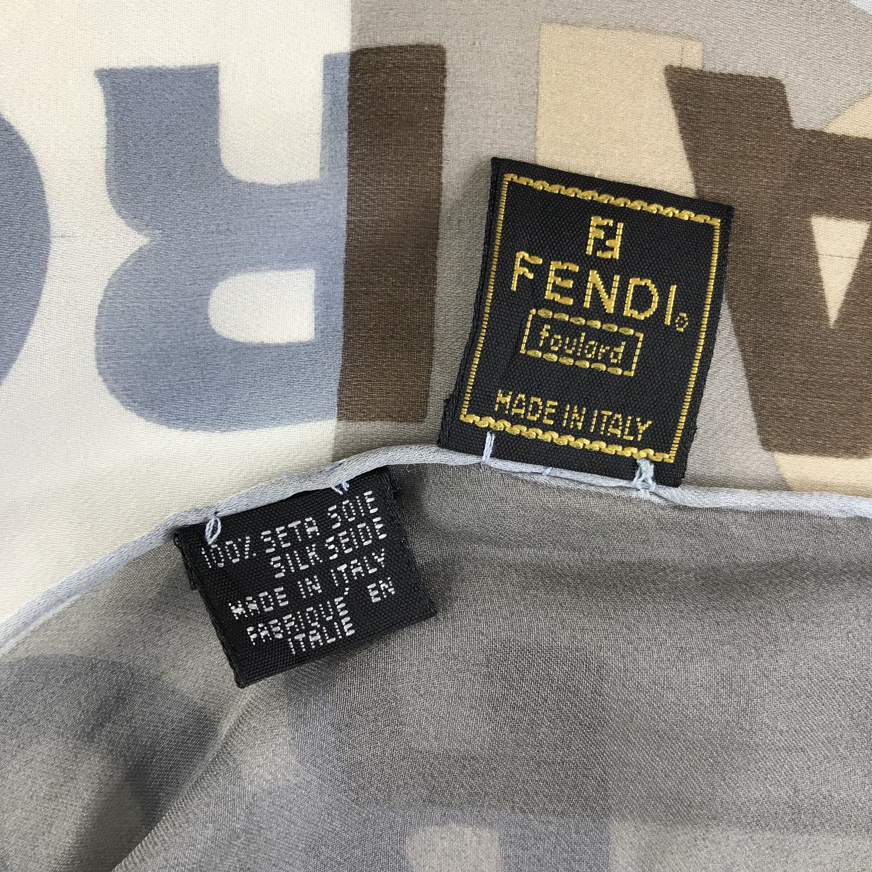 Vintage Vintage Fendi Silk scarf Size ONE SIZE - 6 Thumbnail