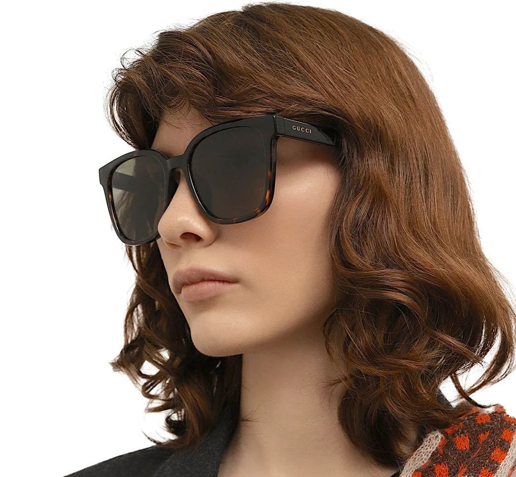 Gucci NEW Gucci GG1346SK 002 Black Brown Polarized Men Sunglasses Size ONE SIZE - 13 Thumbnail