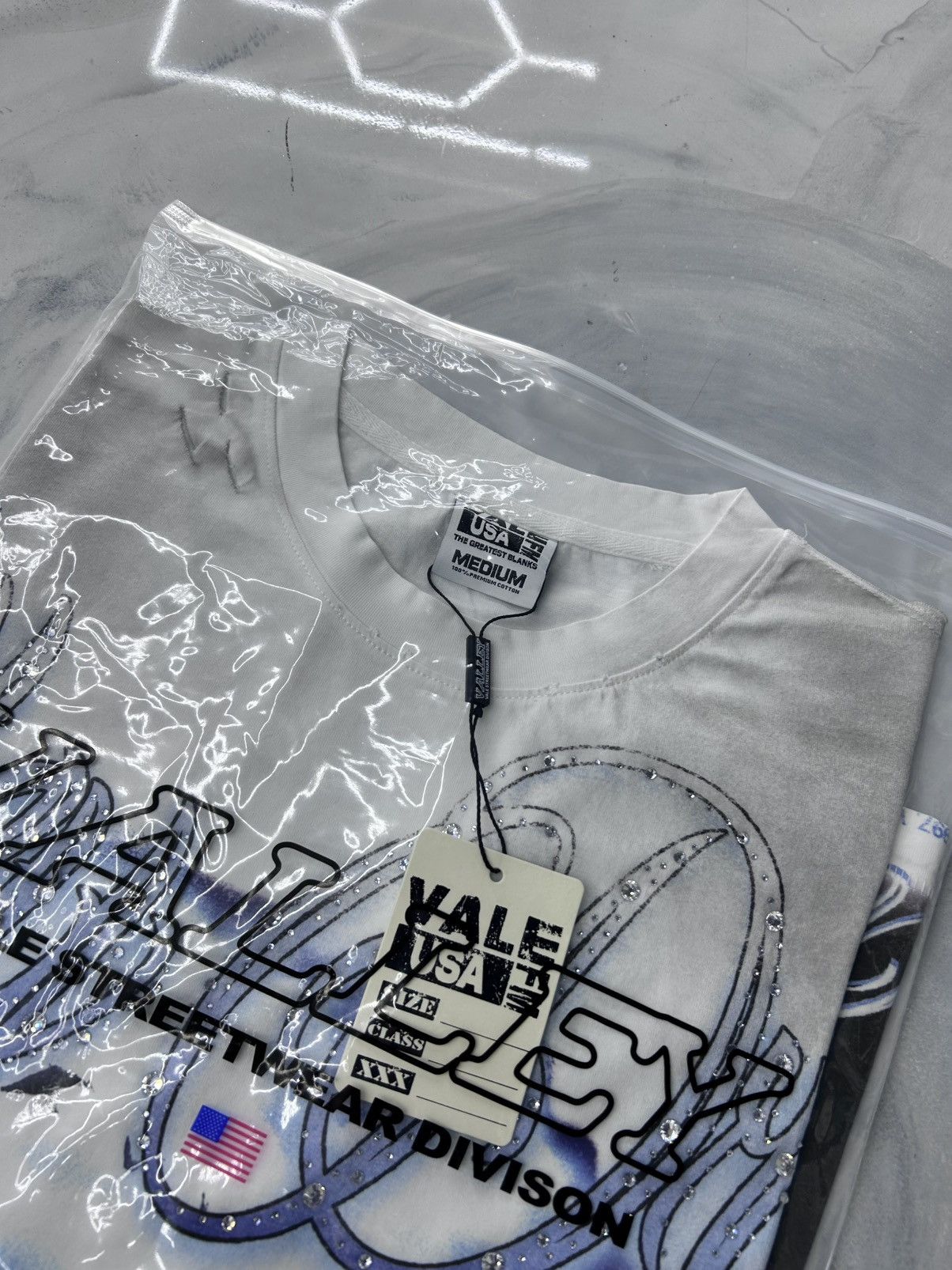 Vale Godfather Bling Tee White Belly DMX Nas Belly Size M