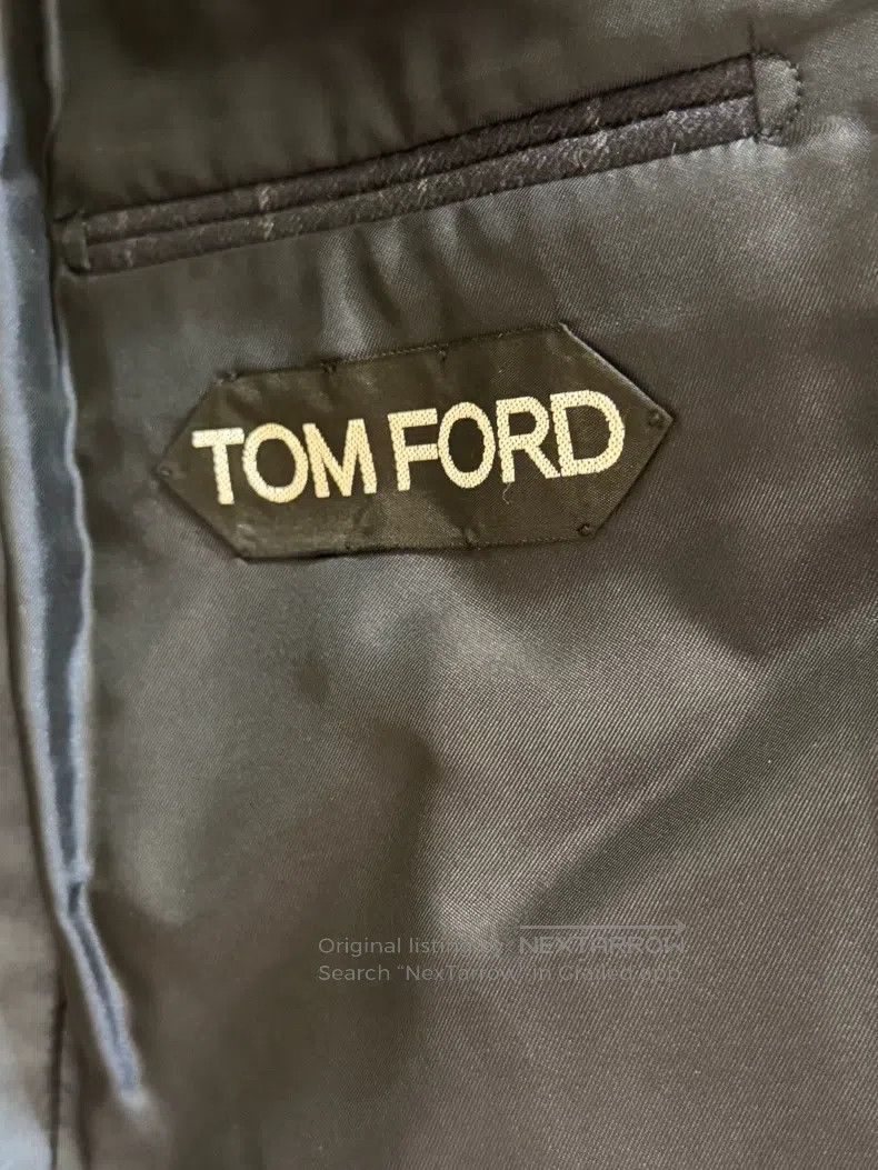 Tom Ford Tom Ford Classic Single-Breasted Suit, Blue-Grey Size 46L - 2 Thumbnail