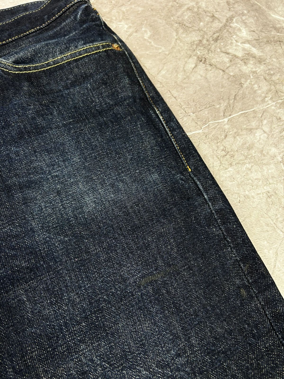 Blue Blue Japan × Japanese Brand × Uniqlo Uniqlo All Made in Japan Selvedge Navy Denim Pants Size US 32 / EU 48 - 15 Thumbnail
