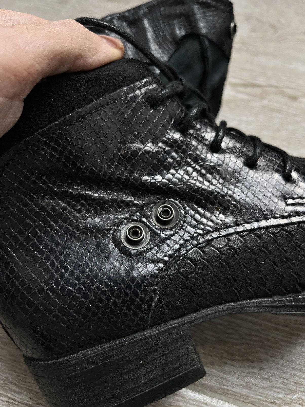 Guidi Python Leather A.S 98 Style Biker Guidi Style Boots 90s Size US 8 / IT 38 - 12 Thumbnail