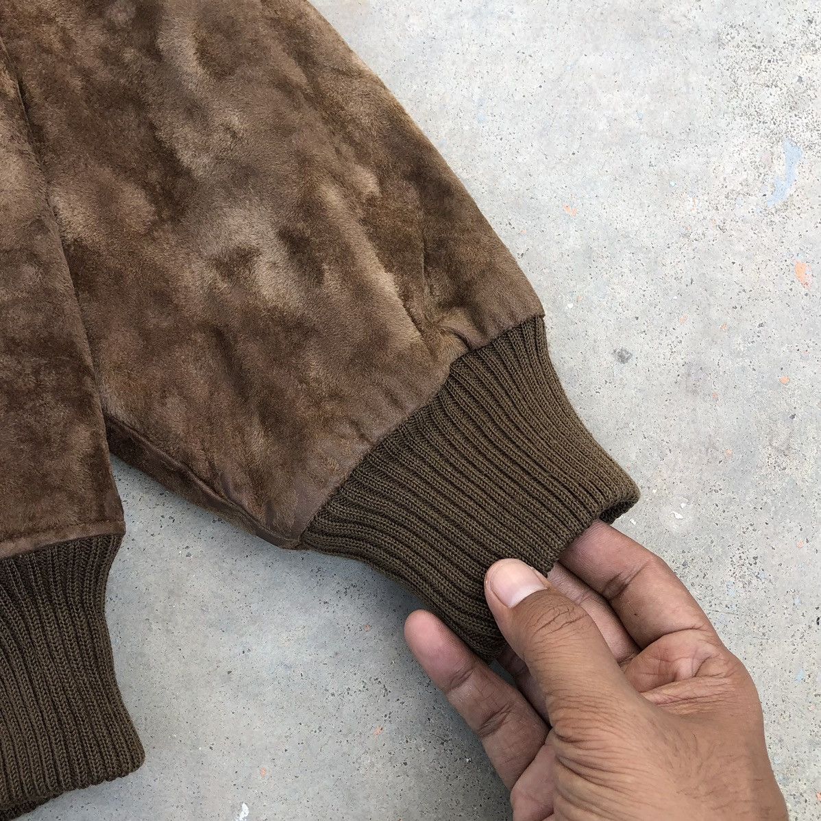 Vintage Vintage CASUAL men’s Suede Sherpa Bomber Jacket Size US L / EU 52-54 / 3 - 13 Thumbnail