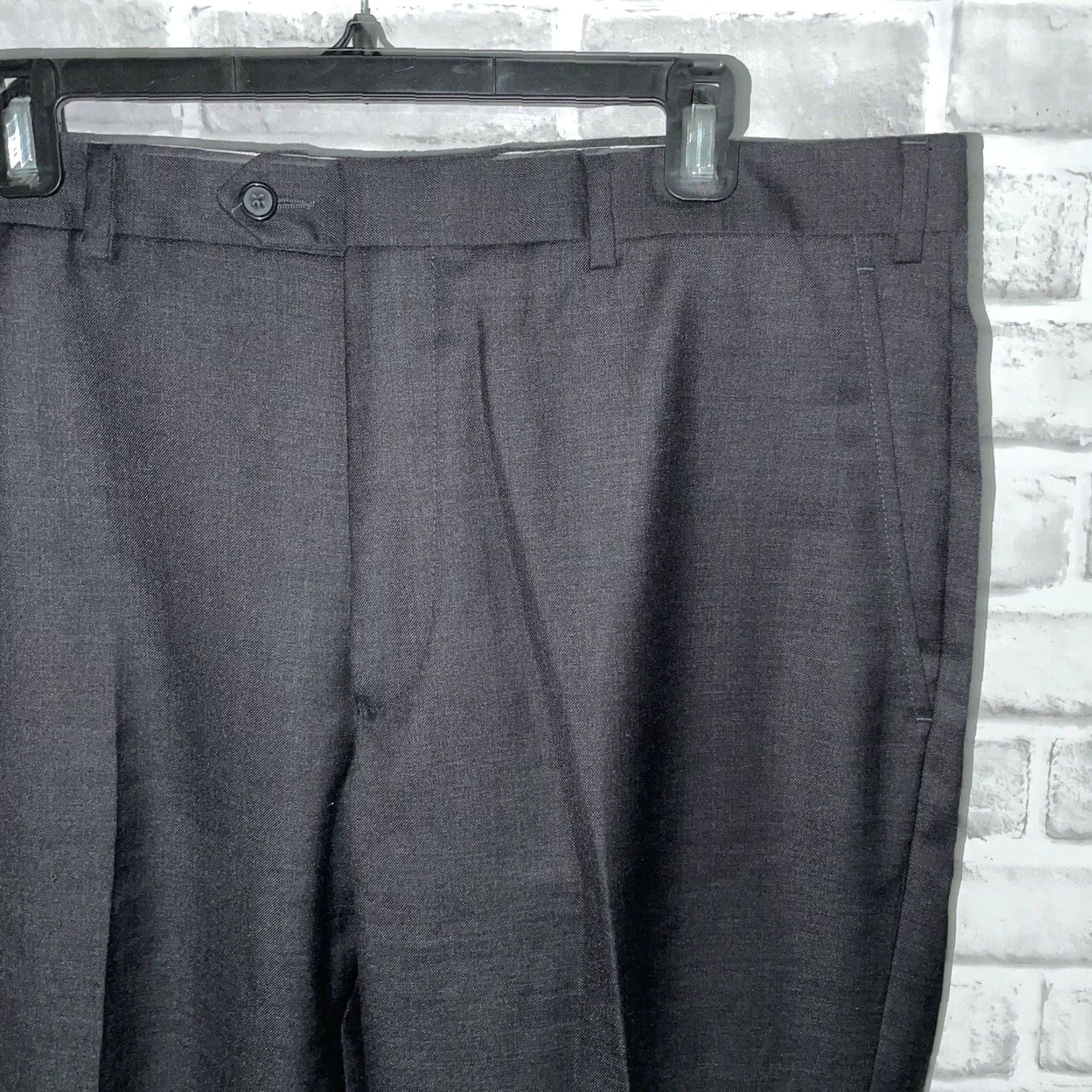 Vintage Santorelli Virgin Wool Dress Pants Mens Size 38x28 Black Regular Size US 38 / EU 54 - 2 Thumbnail