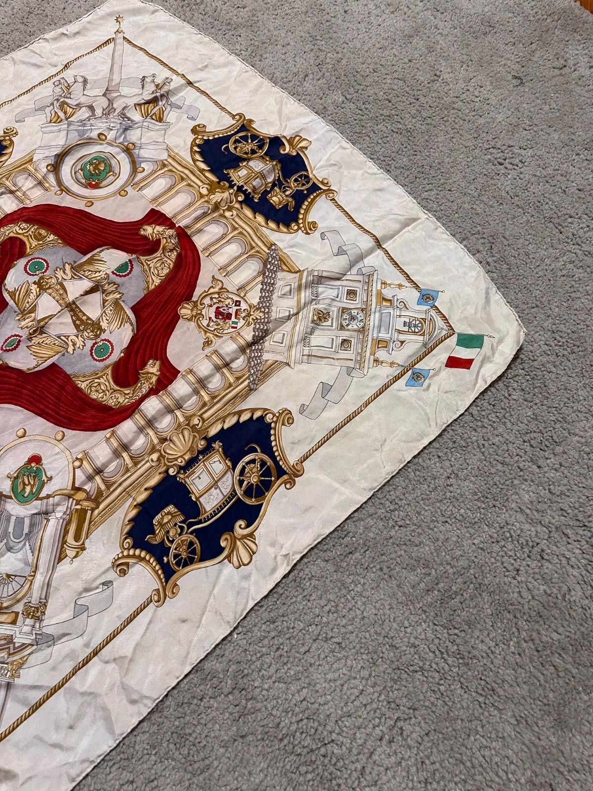 Battistoni Vintage Battistoni hand-sewn pure silk Rome scarf Size ONE SIZE - 5 Thumbnail