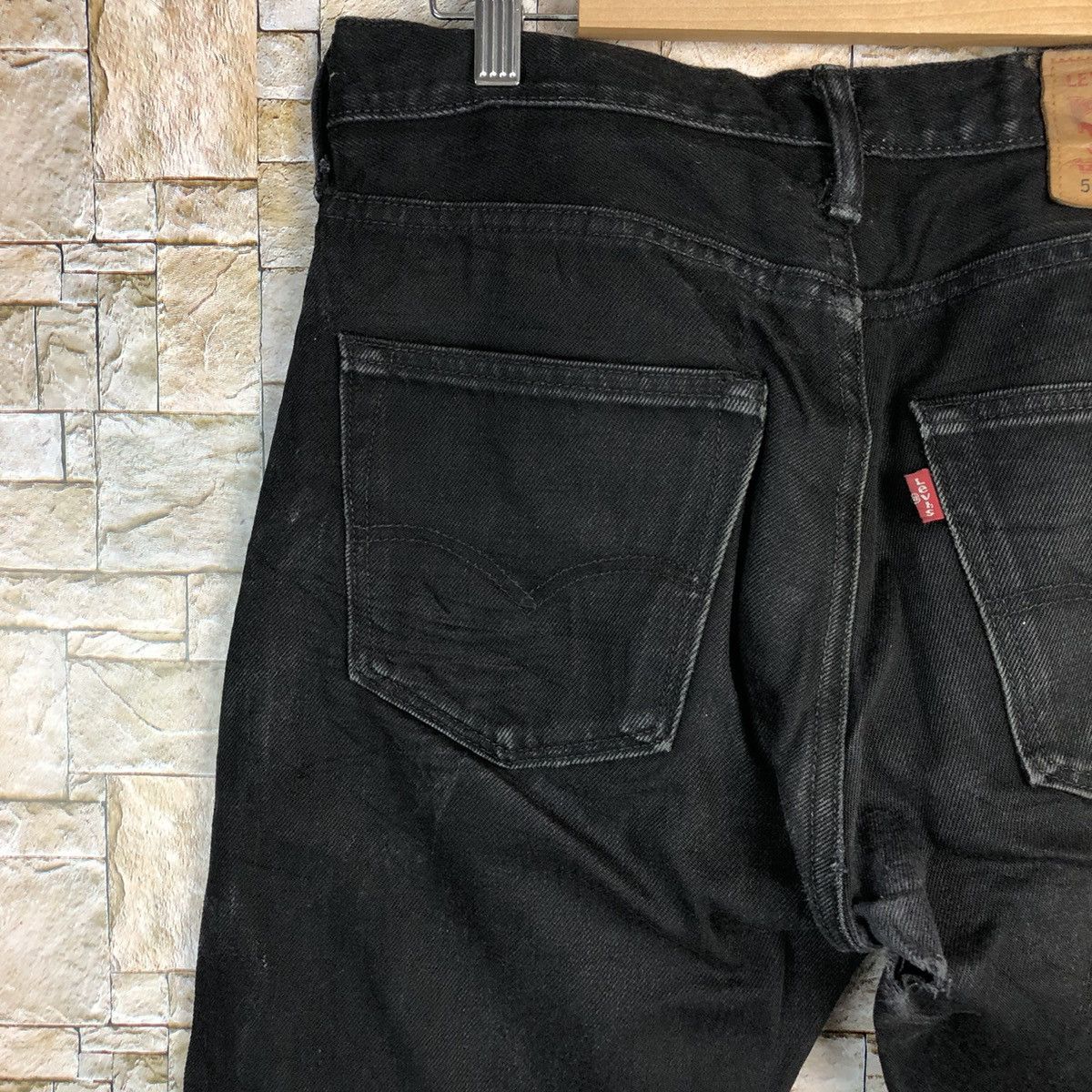 Levi's Levis super Black Denim ripped Pants #7574 Size US 29 - 18 Thumbnail