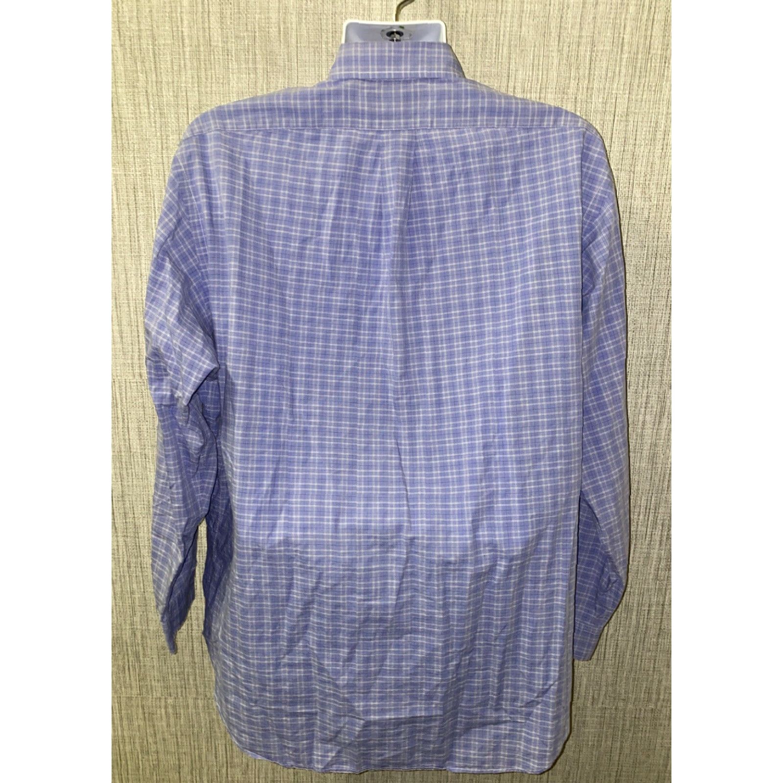 Ralph Lauren Ralph Lauren Yarmouth Mens Blue Long Sleeve Button Front Shirt Size 17 Plaids & Checks Size US XL / EU 56 / 4 - 5 Thumbnail