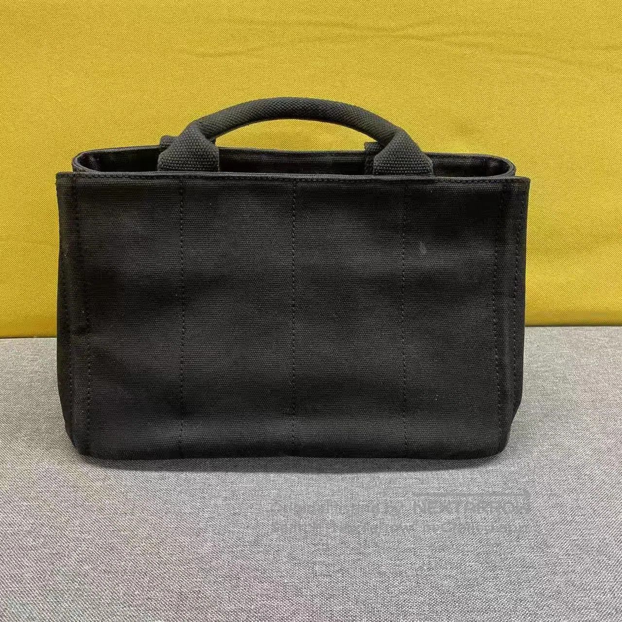 Prada Black Canvas Handbag with Shoulder Strap. Size ONE SIZE - 2 Thumbnail